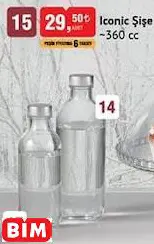 PAŞABAHÇE ICONİC ŞİŞE ~360 CC